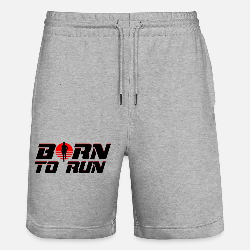 Runner - Stanley/Stella Trainer Unisex Organic Jogging Shorts - heather grey
