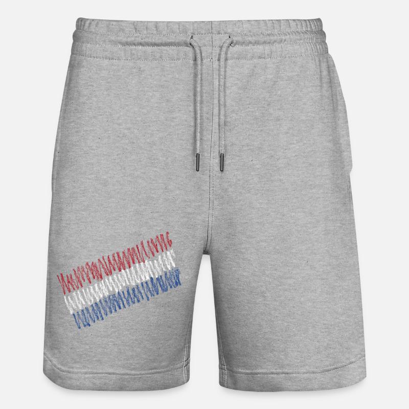 Pays-Bas - Short de jogging bio TRAINER Stanley/Stella unisexe - gris chiné