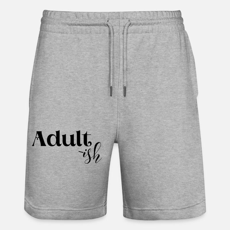 Pas mature, drôle - Short de jogging bio TRAINER Stanley/Stella unisexe - gris chiné