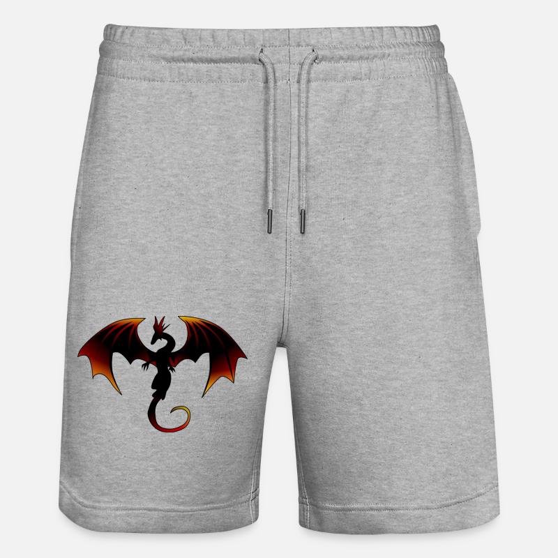 Dragon de Feu, Dragon de Feu - Short de jogging bio TRAINER Stanley/Stella unisexe - gris chiné