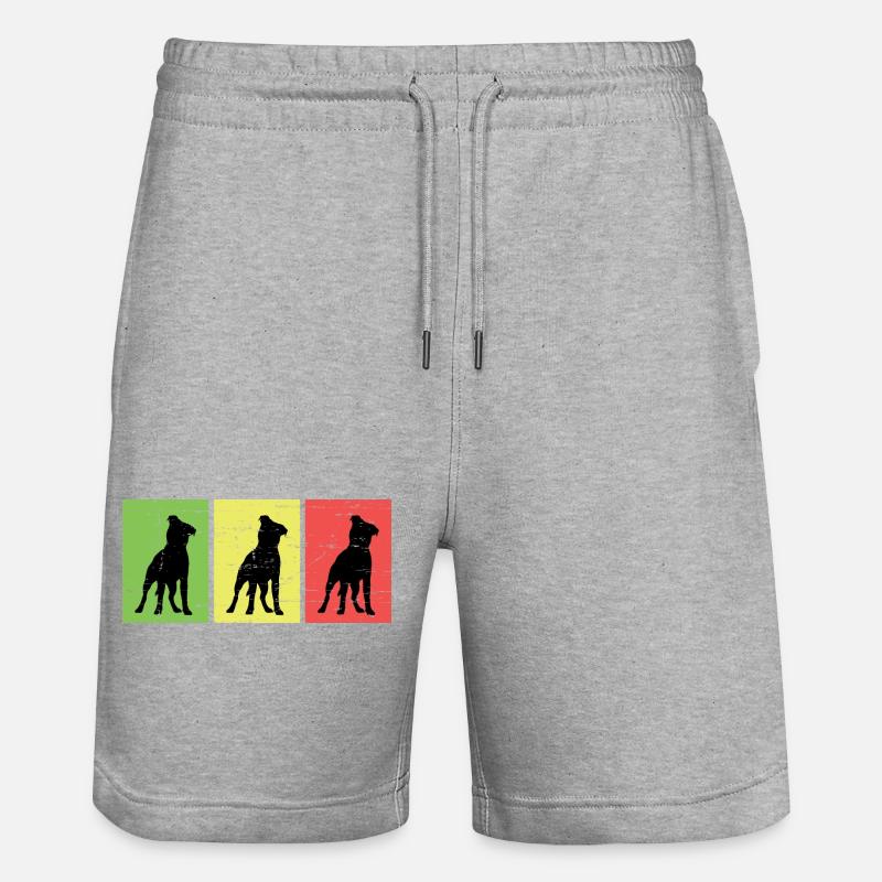 Propriétaire du chien - Short de jogging bio TRAINER Stanley/Stella unisexe - gris chiné