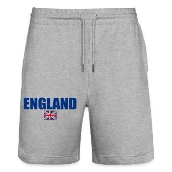 angleterre - Short de jogging bio TRAINER Stanley/Stella unisexe - gris chiné - Devant - Nik (191cm) & Marisol (170cm)