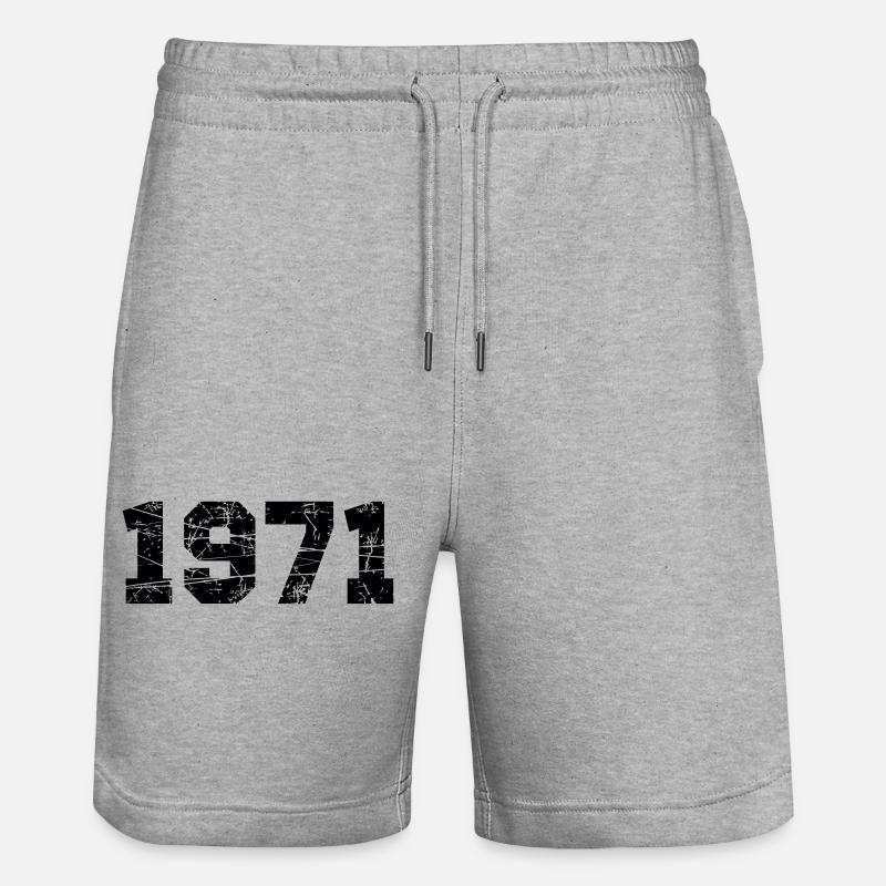 1971 - Short de jogging bio TRAINER Stanley/Stella unisexe - gris chiné