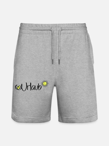 Urlaub in der Sonne - Stanley/Stella Unisex Bio Joggingshorts Trainer  - Grau meliert