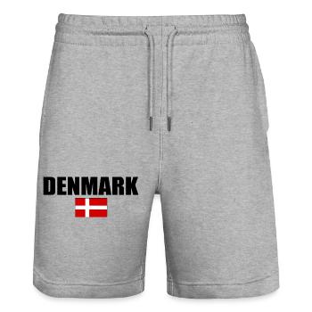 Danemark - Short de jogging bio TRAINER Stanley/Stella unisexe - gris chiné - Devant - Nik (191cm) & Marisol (170cm)