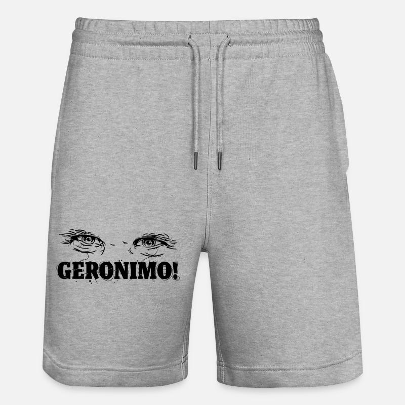 Geronimo! - Stanley/Stella Unisex Bio Joggingshorts Trainer  - Grau meliert