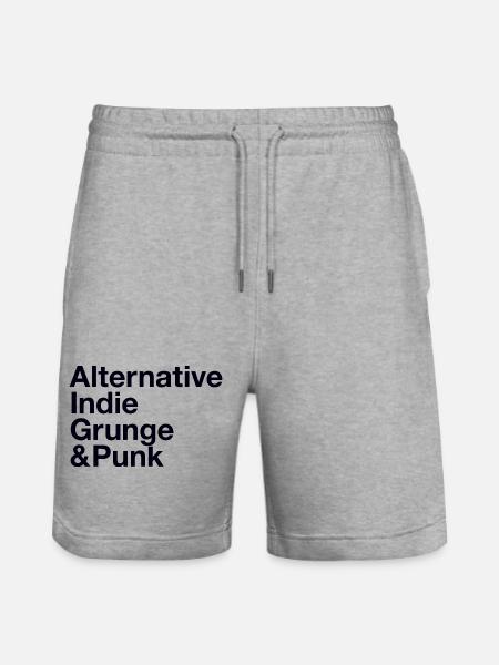 Stile musicale Indie Grunge Punk alternativo - Pantaloncini da jogger ecologici unisex Trainer di Stanley/Stella - grigio melange