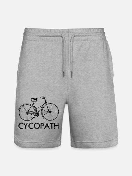 Cycopath sjov cykel - Stanley/Stella Trainer økologiske unisex joggingshorts - grå meleret