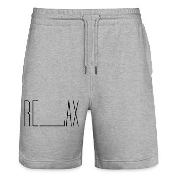Relax - Stanley/Stella Unisex Bio Joggingshorts Trainer  - Grau meliert - Vorne - Nik (191cm) & Marisol (170cm)