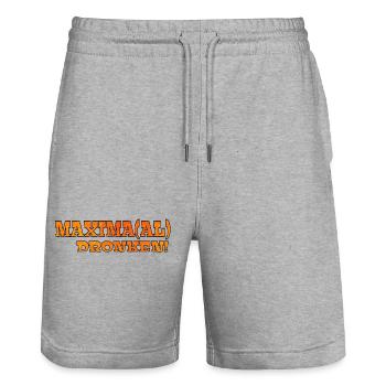 Maximal betrunken. Königstag Königliche Familie Maxima # - Stanley/Stella Unisex Bio Joggingshorts Trainer  - Grau meliert - Vorne - Nik (191cm) & Marisol (170cm)