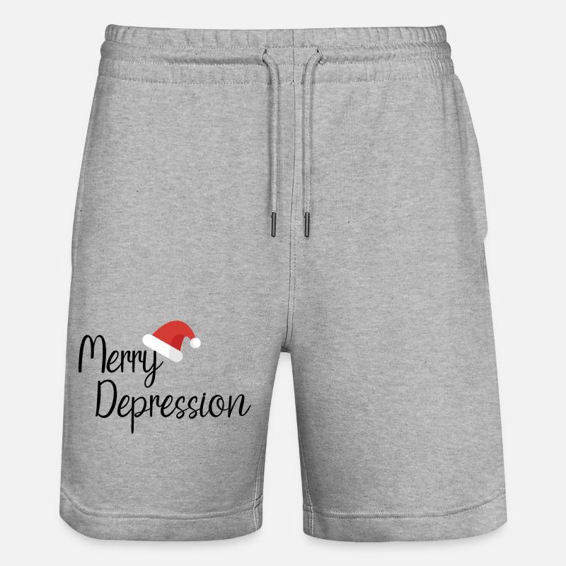 Joyeuse dépression - Short de jogging bio TRAINER Stanley/Stella unisexe - gris chiné