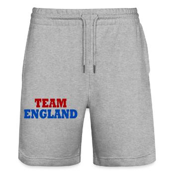 angleterre - Short de jogging bio TRAINER Stanley/Stella unisexe - gris chiné - Devant - Nik (191cm) & Marisol (170cm)