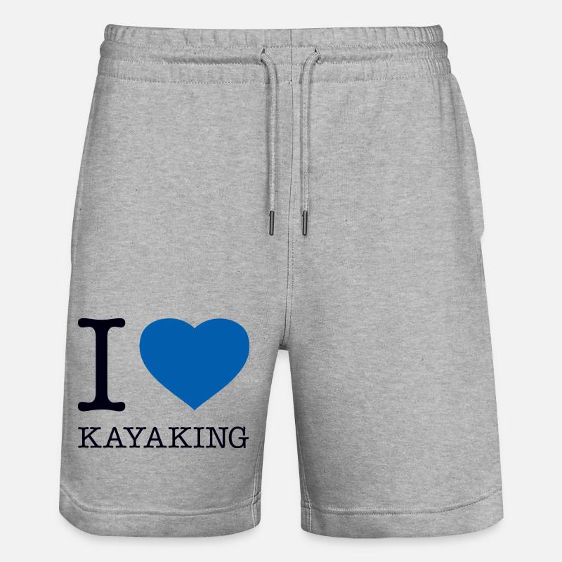 J’ADORE KAYAK Kayak Paddle - Short de jogging bio TRAINER Stanley/Stella unisexe - gris chiné