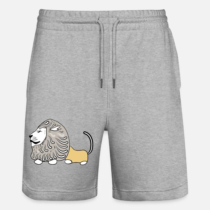 LION VECTER - Short de jogging bio TRAINER Stanley/Stella unisexe - gris chiné