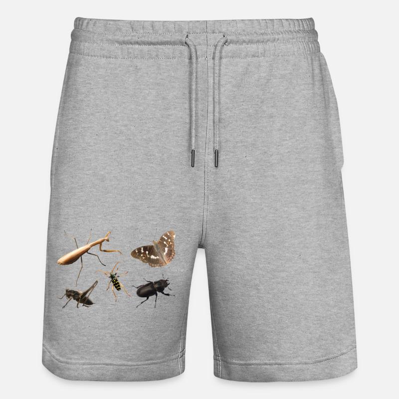 Insectes - Short de jogging bio TRAINER Stanley/Stella unisexe - gris chiné