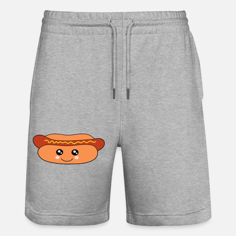 Kawaii, saucisses, saucisses, boucher - Short de jogging bio TRAINER Stanley/Stella unisexe - gris chiné