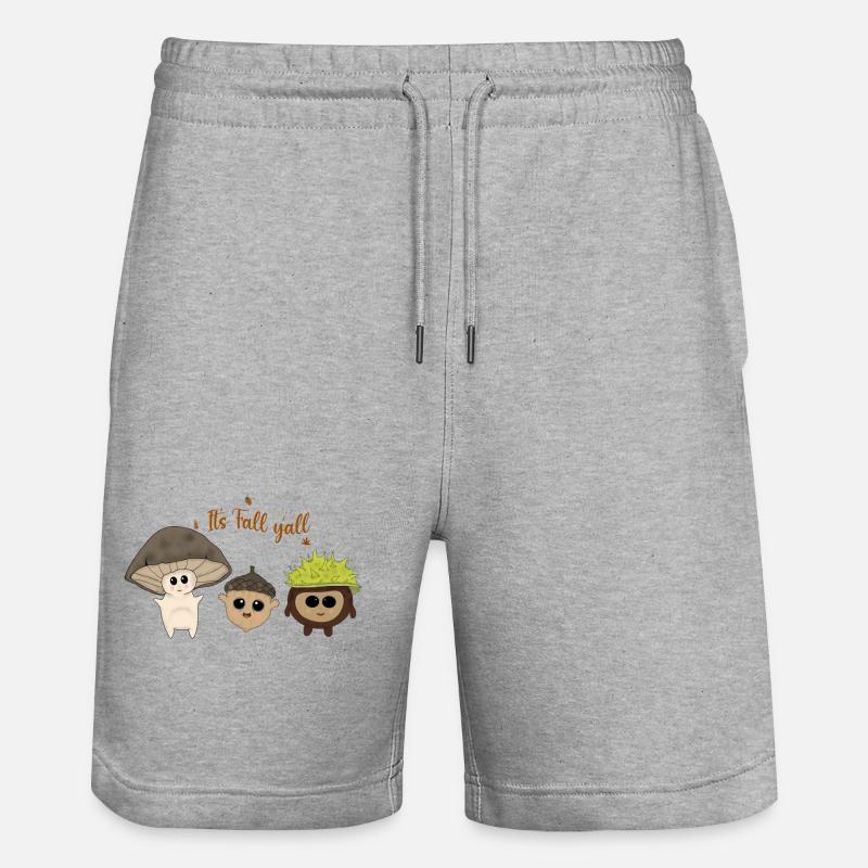 It‘s fall y‘all - Stanley/Stella Unisex Bio Joggingshorts Trainer  - Grau meliert