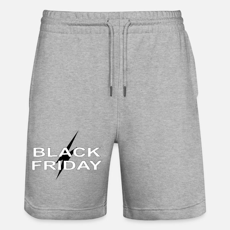 Vendredi Noir Contraste Typographique - Short de jogging bio TRAINER Stanley/Stella unisexe - gris chiné