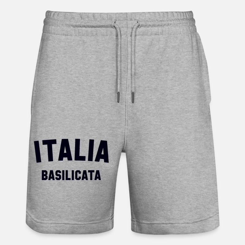 BASILICATE Italia Italien Italie - Short de jogging bio TRAINER Stanley/Stella unisexe - gris chiné