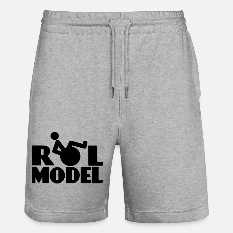 Modèle # - Short de jogging bio TRAINER Stanley/Stella unisexe - gris chiné