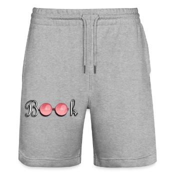 book - Short de jogging bio TRAINER Stanley/Stella unisexe - gris chiné - Devant - Nik (191cm) & Marisol (170cm)