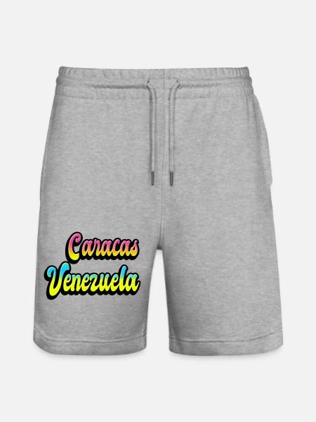 Caracas Venezuela Design - Stanley/Stella Trainer Unisex Organic Jogging Shorts - heather grey