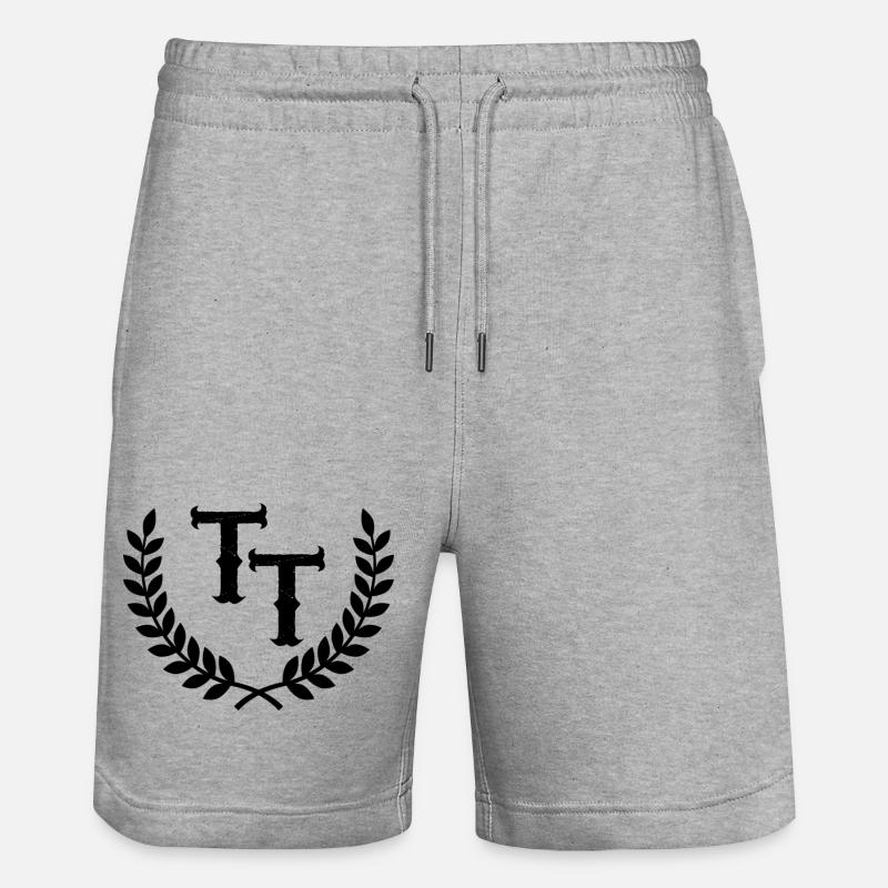T.T. - Stanley/Stella Unisex Bio Joggingshorts Trainer  - Grau meliert