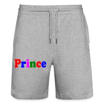 Prince - Short de jogging bio TRAINER Stanley/Stella unisexe - gris chiné - Devant - Nik (191cm) & Marisol (170cm)