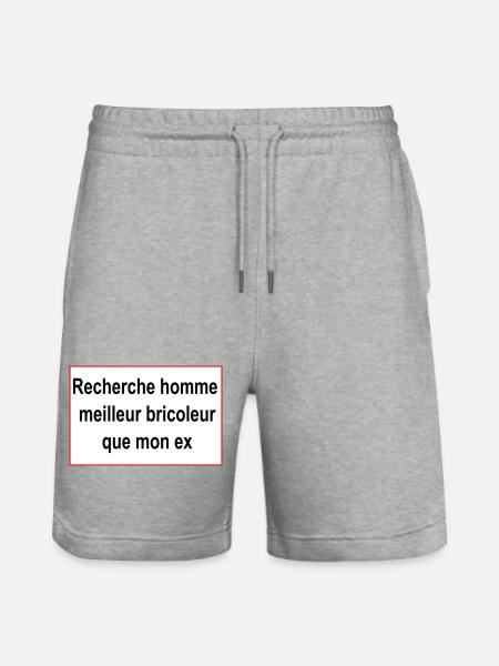 cherche homme - Short de jogging bio TRAINER Stanley/Stella unisexe - gris chiné