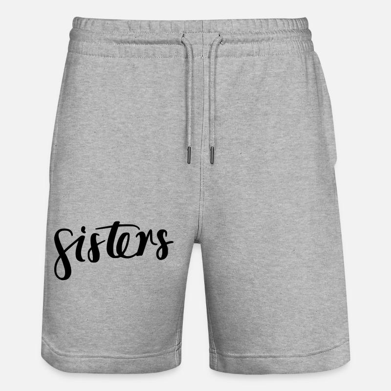 Sœurs - Short de jogging bio TRAINER Stanley/Stella unisexe - gris chiné