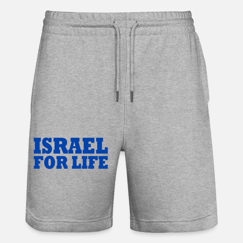 Israël - Short de jogging bio TRAINER Stanley/Stella unisexe - gris chiné