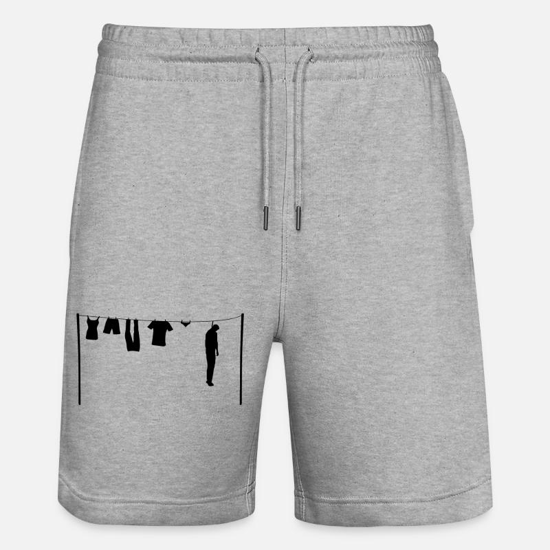 Le pendu - Short de jogging bio TRAINER Stanley/Stella unisexe - gris chiné