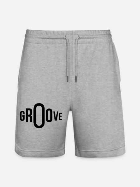 groove, groover, get into the groove - Stanley/Stella Trainer Unisex Organic Jogging Shorts - heather grey