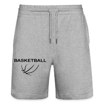 Basket-ball - Short de jogging bio TRAINER Stanley/Stella unisexe - gris chiné - Devant - Nik (191cm) & Marisol (170cm)