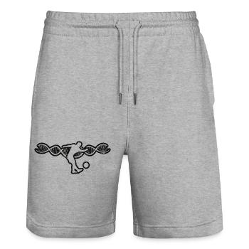 Football Football player Football coach Footballer - Stanley/Stella Trainer Unisex Organic Jogging Shorts - heather grey - Front - Nik (191cm) & Marisol (170cm)