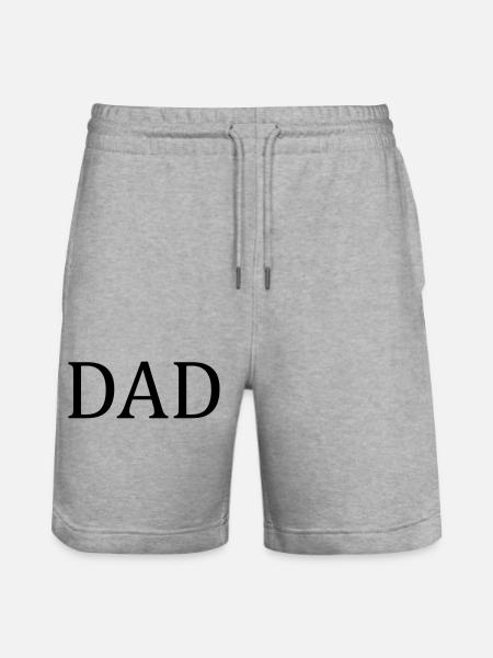 Dad - Stanley/Stella Trainer Unisex Organic Jogging Shorts - heather grey