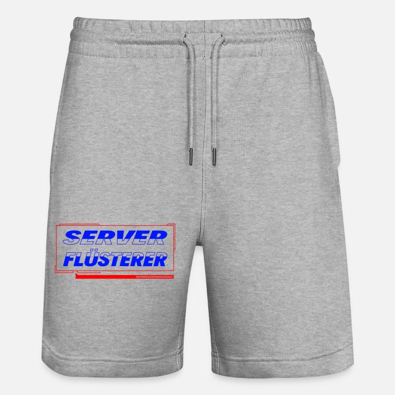 Server Flüsterer - Stanley/Stella Unisex Bio Joggingshorts Trainer  - Grau meliert