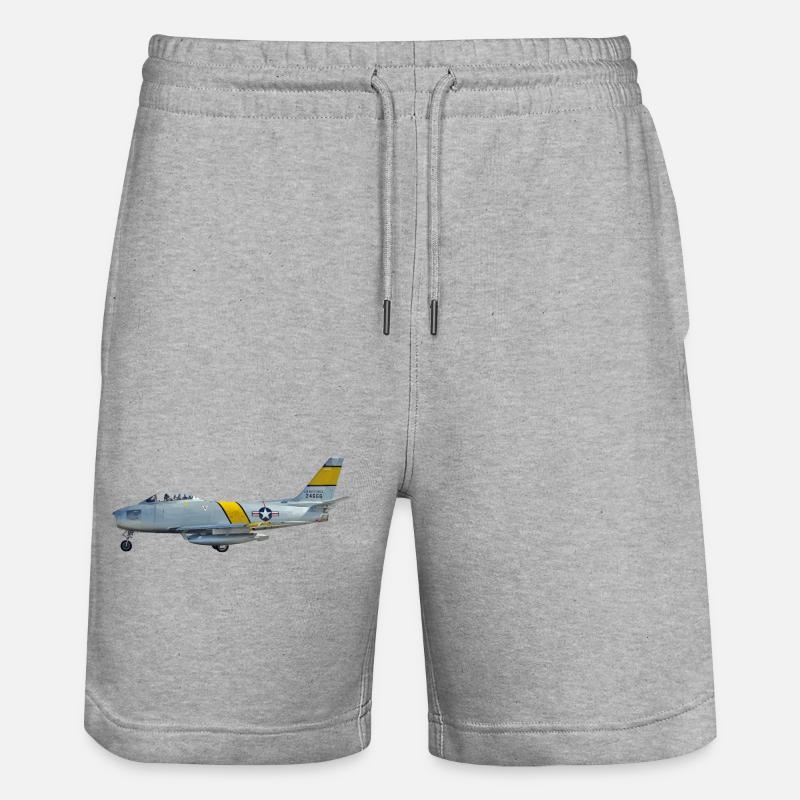 F-86 Sabre - Short de jogging bio TRAINER Stanley/Stella unisexe - gris chiné