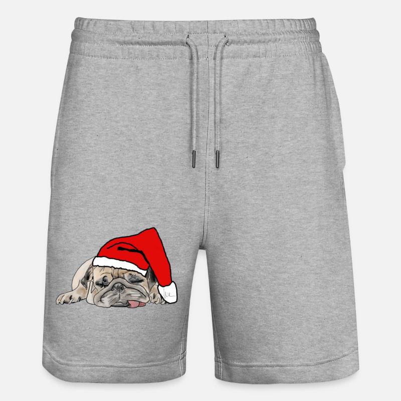 Carlin de Noël - Short de jogging bio TRAINER Stanley/Stella unisexe - gris chiné
