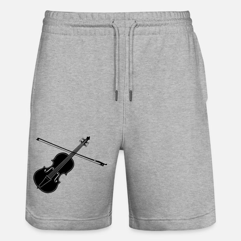 Violon - Short de jogging bio TRAINER Stanley/Stella unisexe - gris chiné