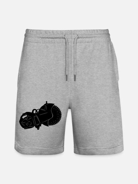 machine à scier la pierre - Short de jogging bio TRAINER Stanley/Stella unisexe - gris chiné