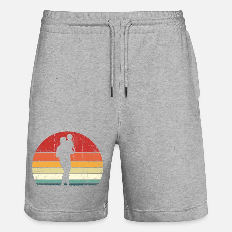 Horizon Silhouette Duo - Stanley/Stella Unisex Bio Joggingshorts Trainer  - Grau meliert
