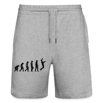 Soccer Player Soccer Coach Soccer Soccer - Stanley/Stella Trainer Unisex Organic Jogging Shorts - heather grey - Front - Nik (191cm) & Marisol (170cm)