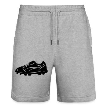 chaussure de football - Short de jogging bio TRAINER Stanley/Stella unisexe - gris chiné - Devant - Nik (191cm) & Marisol (170cm)