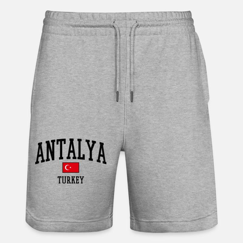 Petit Croissant Turc - Short de jogging bio TRAINER Stanley/Stella unisexe - gris chiné