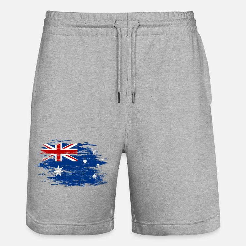 Australie utilisé - Short de jogging bio TRAINER Stanley/Stella unisexe - gris chiné