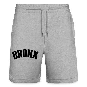 Chemise du Bronx - Short de jogging bio TRAINER Stanley/Stella unisexe - gris chiné - Devant - Nik (191cm) & Marisol (170cm)