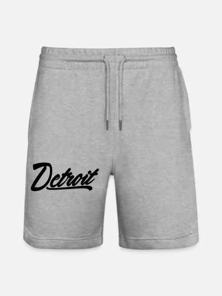 detroit shirt - Stanley/Stella Unisex Bio Joggingshorts Trainer - Grau meliert