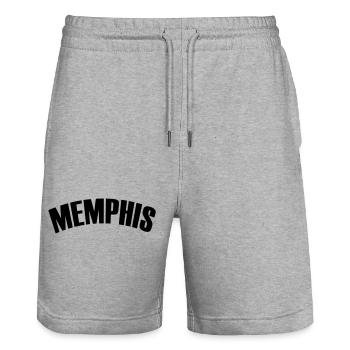 Maillot de Memphis - Short de jogging bio TRAINER Stanley/Stella unisexe - gris chiné - Devant - Nik (191cm) & Marisol (170cm)