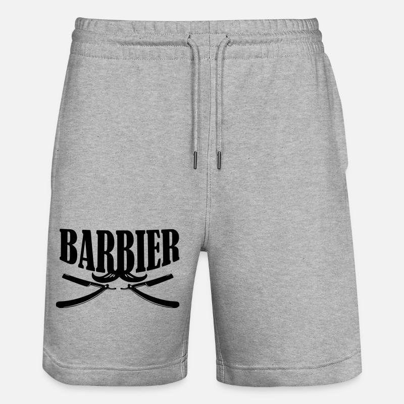 Chemise de barbier - Short de jogging bio TRAINER Stanley/Stella unisexe - gris chiné